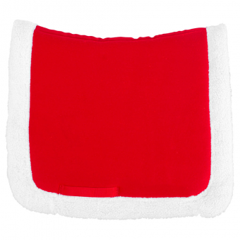 Tapis de selle de dressage Noël Rouge/Blanc