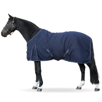 Couverture en coton Polycotton Bleu Marine