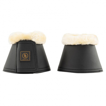 Cloches Majestic en peau synthétique mouton Noir