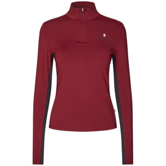 Haut d'équitation Classic Training Shirt Bordeaux