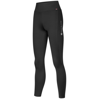 Collant d'équitation d'hiver Classic Brushed Full Grip Noir