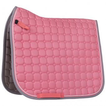 Tapis de selle de dressage Florence Rose/Gris