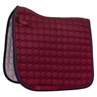 Tapis de selle de dressage Florence Rouge Vin/Bleu Marine