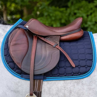 Tapis de selle mixte Florence Bleu Marinee/bleu
