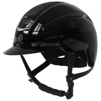 Casque d'équitation Elite Glossy Noir