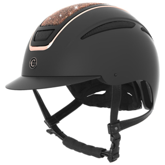Casque d'équitation Elite Rose Gold Noir