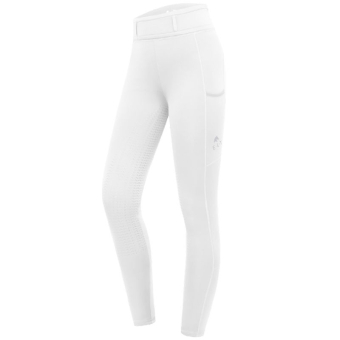Collant d'équitation Enfant/Junior Ella Full Grip Blanc