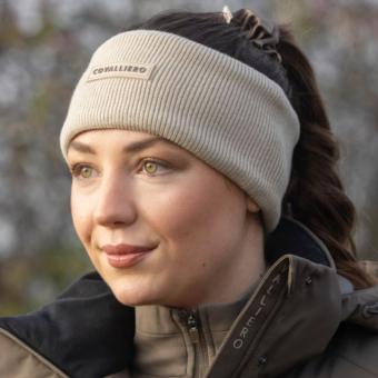 Bandeau Knitted Fleece Beige 