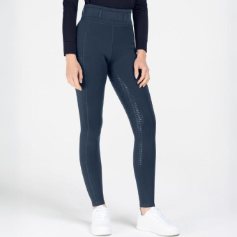 Collant d'équitation d'hiver Ella Full Grip Bleu Marine