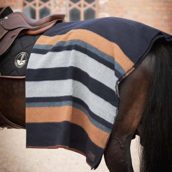 Couverture en laine Edinburgh Bleu Marine