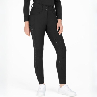 Culotte d'équitation Reflective Full Grip Noir