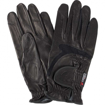 Gants d'équitation Feel en Cuir Noir