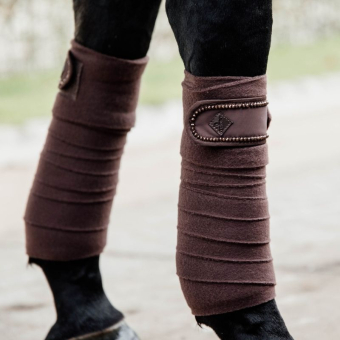 Bandages Polar Fleece Pearls Marron