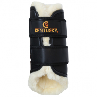 Guêtres Leather Front Noir