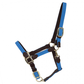 Licol Plaited Nylon Bleu Clair