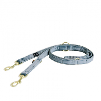 Laisse en velours 2m Bleu clair