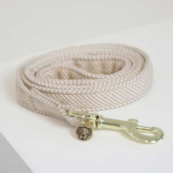 Laisse en laine Beige