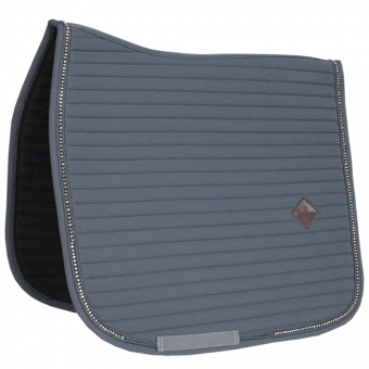 Tapis de selle dressage Pearls Gris