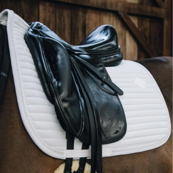 Tapis de selle de dressage Perles Blanc