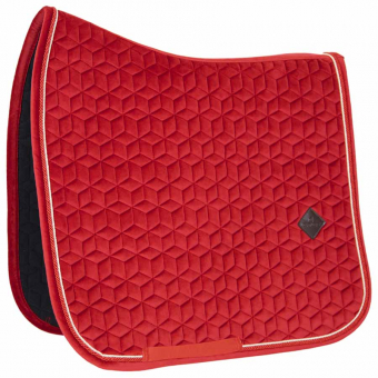 Tapis de selle dressage Velvet Rouge