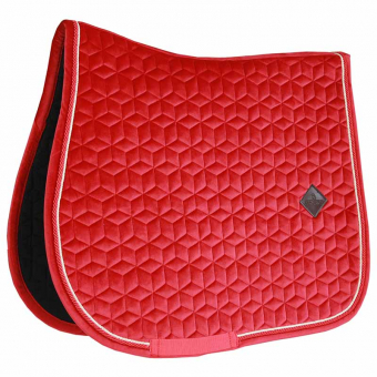 Tapis de selle mixte Velvet rouge