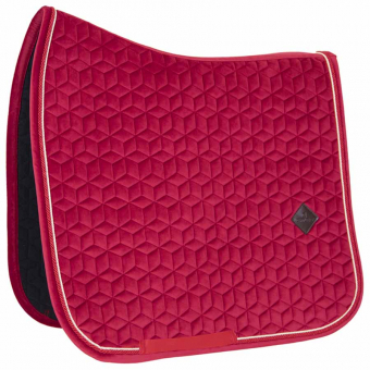 Tapis de selle dressage Velvet Fuchsia