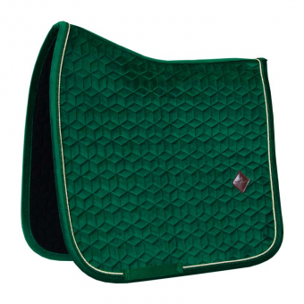 Tapis de selle de dressage Velvet Vert Foncé