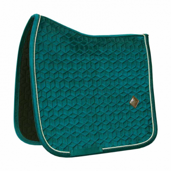 Tapis de selle de dressage Velvet Vert émeraude