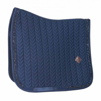 Tapis de selle de dressage à Paillettes Bleu Marine