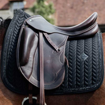 Tapis de selle de dressage à Paillettes Noir