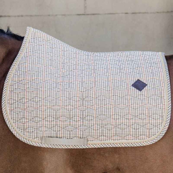 Tapis de selle Pied-de-Poule Beige