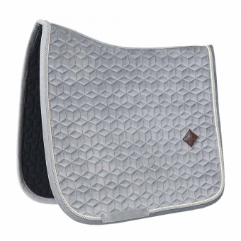 Tapis de selle de dressage Basic Velours Gris