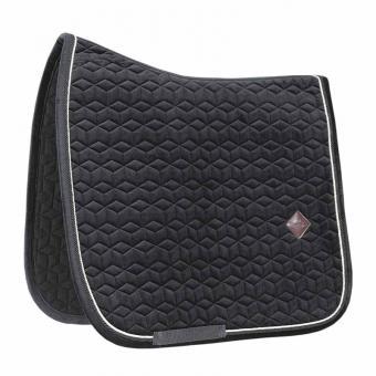 Tapis de selle de dressage Basic Velours Noir