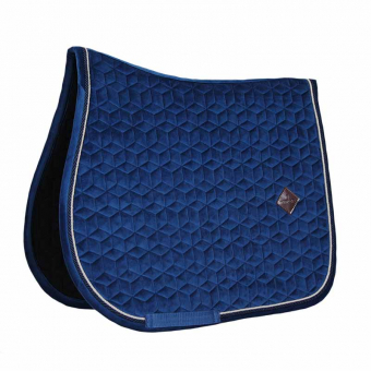 Tapis de selle Basique Velours Bleu Marine