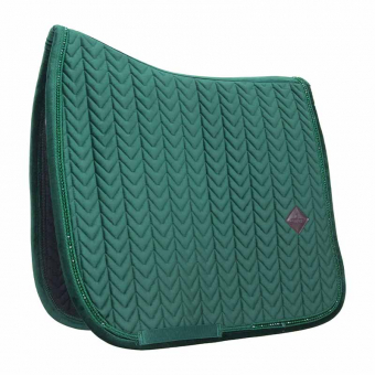 Tapis de selle de dressage Velvet Perles Vert