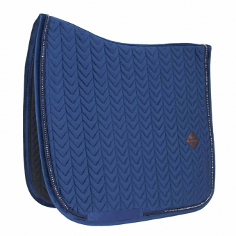Tapis de selle de dressage Velvet Perles Bleu Marine