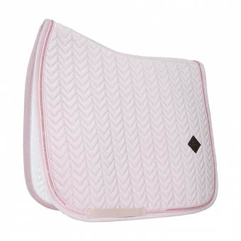 Tapis de selle de dressage Velvet Perles Rose