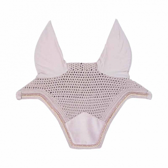 Bonnet Wellington Velours Perles Rose