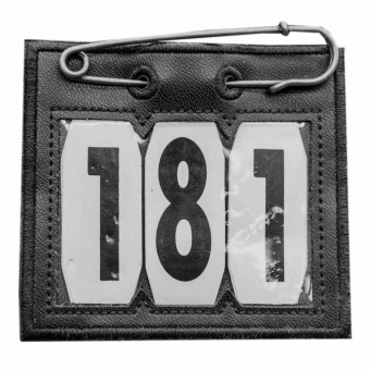 Étiquette numérotée PVC Safety Pin Noir