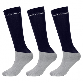 Chaussettes équitation Basic 3 paires Bleu Marine 35-40
