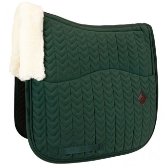 Tapis de selle dressage Skin Friendly Velvet Vert