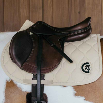 Tapis de selle Wave 3D Logo Beige