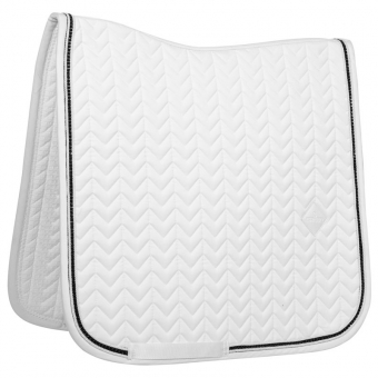 Tapis de selle dressage Metal Chain Blanc