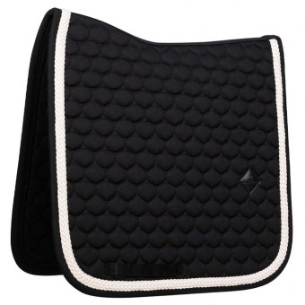 Tapis de selle dressage Plaited Cord Noir
