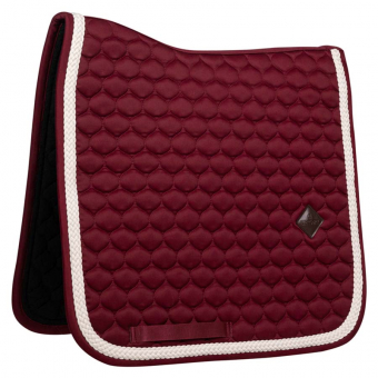 Tapis de selle dressage Plaited Cord Bordeaux