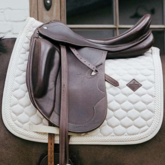 Tapis de selle dressage Plaited Cord Beige