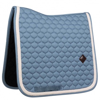 Tapis de selle dressage Plaited Cord Bleu Clair