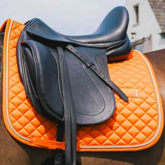 Tapis de selle dressage Diamond Rope Orange