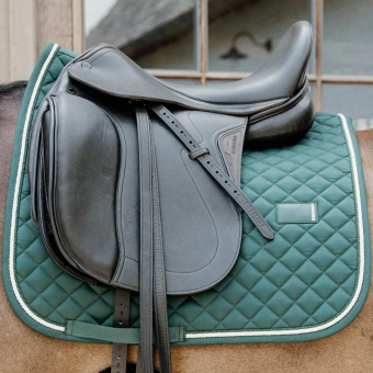 Tapis de selle dressage Diamond Rope Vert