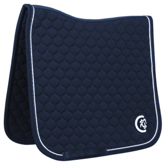 Tapis de selle dressage Onion Quilt 3D Logo Bleu Marine